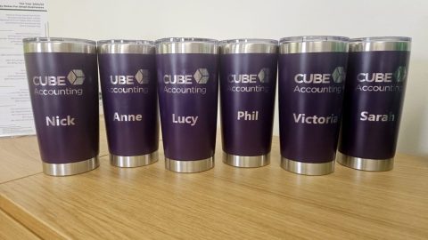 Cube accounting cups